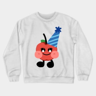 Happy Red Apple Crewneck Sweatshirt